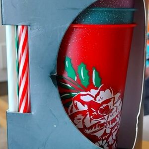 5 pack of Starbucks Glitter Christmas Cups.